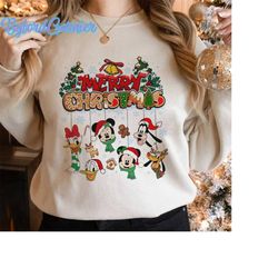 mickey's very merry christmas party 2022 sweatshirt, disney christmas sweatshirt, mickey mouse xmas shirt, mickey friend