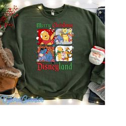 winnie the pooh christmas sweatshirt, the most wonderful time of the year winnie the pooh christmas lights shirt, pooh b