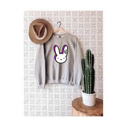 bad bunny sweatshirt, bad bunny crewneck, 90s sweatshirt, bad bunny reggeaton, conejo malo