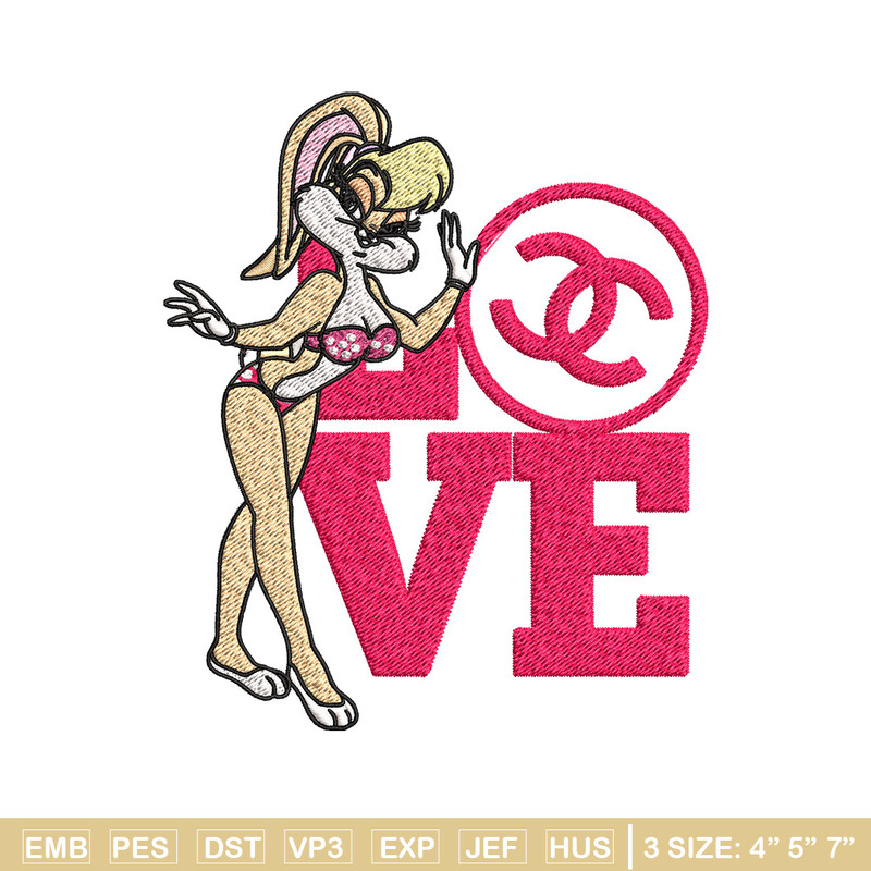 Bunny cartoon gucci Embroidery Design, Gucci Embroidery, Brand Embroidery, Embroidery File, Logo shirt, Digital download.jpg