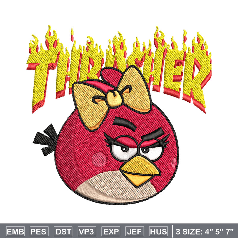 Angry Birds Thrasher Embroidery design, Angry Birds Embroidery, cartoon design, Embroidery File, Instant download..jpg