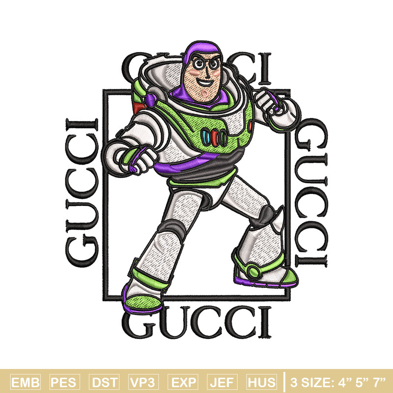Buzz lightyear Gucci Embroidery design, Buzz lightyear Embroidery, cartoon design, Embroidery File, Digital download..jpg