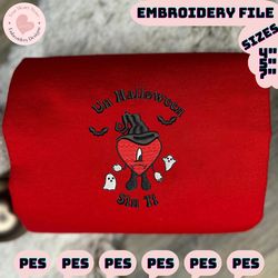 un halloween sin ti embroidery, bad bunny halloween, un verano sin ti embroidery, un verano halloween, spooky benito embroidery, instant donwload