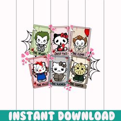 hello kitty cats horror halloween layered svg file for cricut