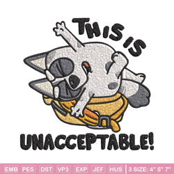 aunt trixie embroidery, bluey cartoon embroidery, embroidery file, cartoon design, cartoon shirt, digital download.