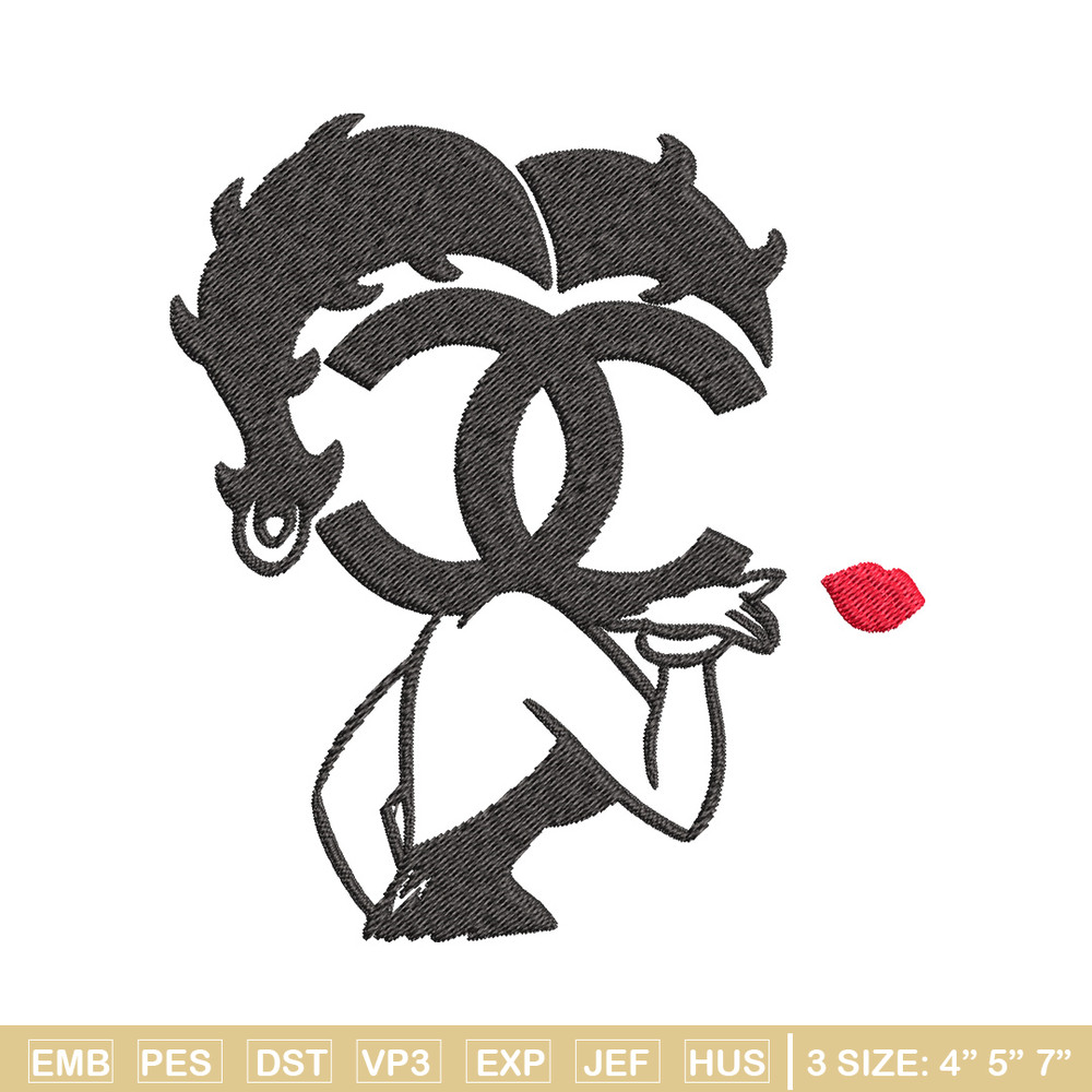 Cartoon girl gucci Embroidery Design, Gucci Embroidery, Brand Embroidery, Embroidery File, Logo shirt, Digital download.jpg