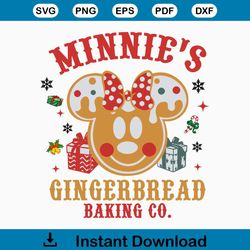 Minnies Gingerbread Baking Co SVG Graphic Design File