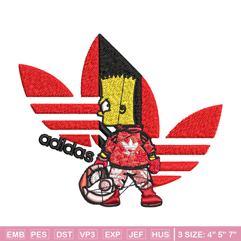 Bart racer adidas Embroidery Design, Adidas Embroidery, Brand Embroidery, Embroidery File, Logo shirt, Digital download.jpg