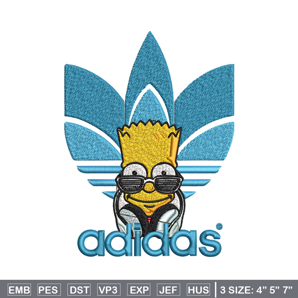 Bart simpson adidas Embroidery Design,Adidas Embroidery, Brand Embroidery, Embroidery File, Logo shirt, Digital download.jpg