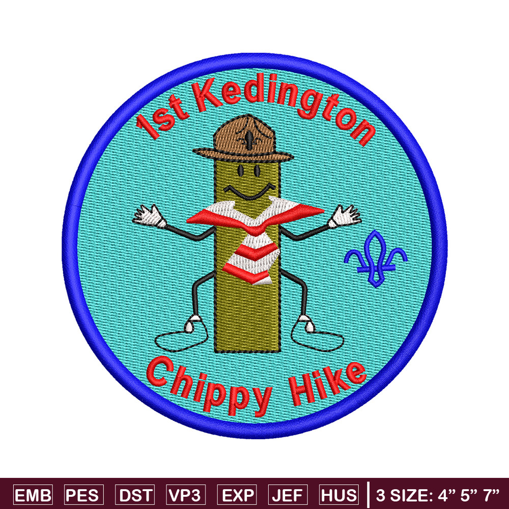 Chippy Hike logo embroidery design, Chippy Hike embroidery, embroidery file, logo design, logo shirt, Digital download.jpg