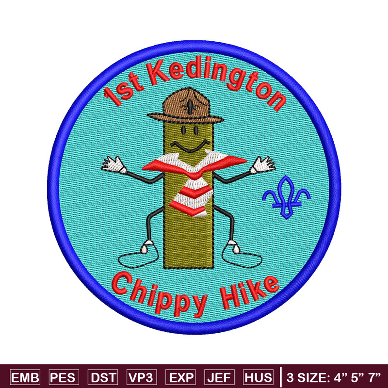 Chippy Hike logo embroidery design, Chippy Hike embroidery, embroidery file, logo design, logo shirt, Digital download.jpg