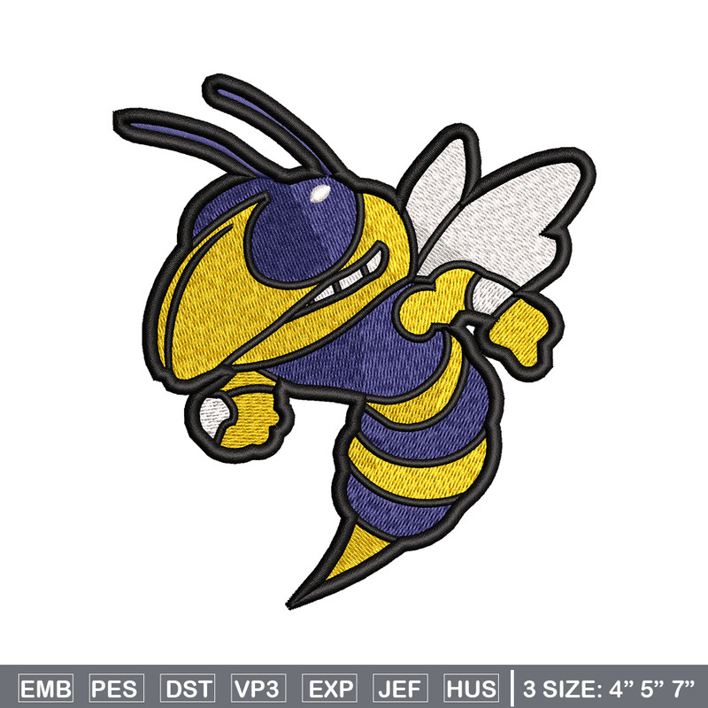bee embroidery design, bee embroidery, logo design, embroidery file, embroidery animal, logo shirt, Digital download..jpg
