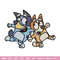 Bingo and Bluey Embroidery, Bluey Embroidery, Embroidery File, cartoon design, cartoon shirt, Digital download..jpg