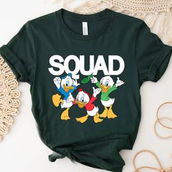 disney ducktales duck huey, dewey, and louie disney squad friends shirt, disneyland family matching shirt, magic kingdom