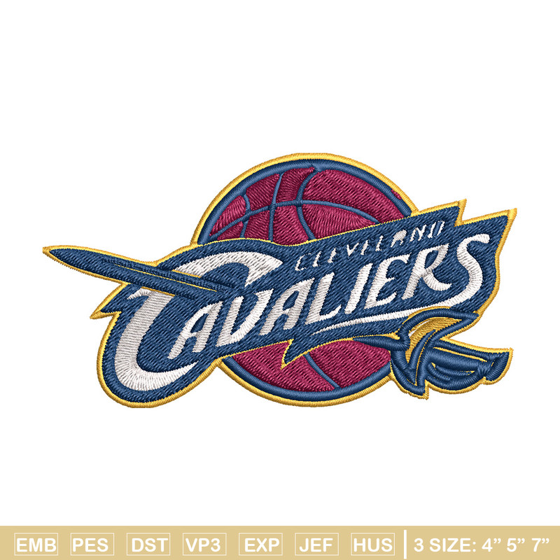 Cleveland Cavaliers Embroidery, NBA Embroidery, Sport Embroidery design, NBA embroidery, Logo Embroidery.jpg