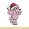 Coco chrismas hat Embroidery Design, Bluey Embroidery, Embroidery File, Brand Embroidery, Logo shirt, Digital download.jpg