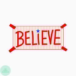 baseball philadelphia phillies believe svg graphic design file