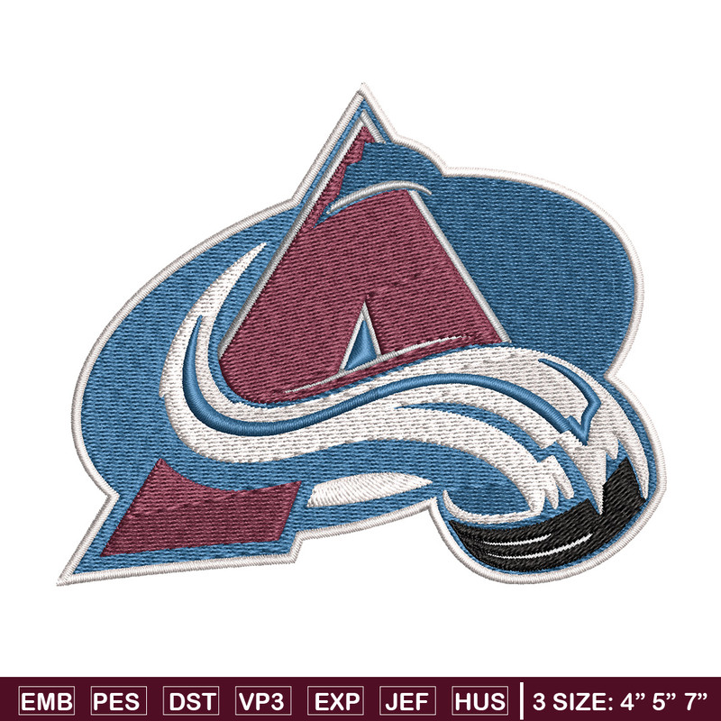 Colorado Avalanche Embroidery Design, Logo Embroidery, NHL Embroidery, Embroidery File, Logo shirt, Digital download.jpg