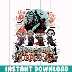 halloween horror nights scary movie characters png file