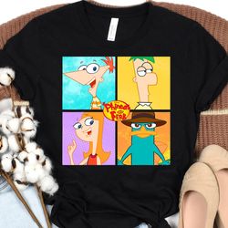 disney phineas and ferb character box up shirt, perry deck the platypus tshirt, disneyland matching family shirts, magic