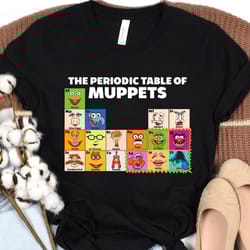 disney the muppets periodic table of the muppets shirt, disney family matching shirt, walt disney world shirt, disneylan