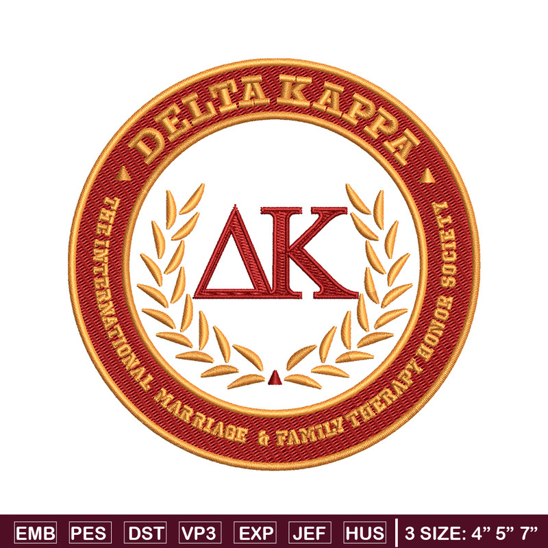 Delta Kappa embroidery design, Delta Kappa Logo embroidery, logo design, embroidery file, logo shirt, Digital download.jpg