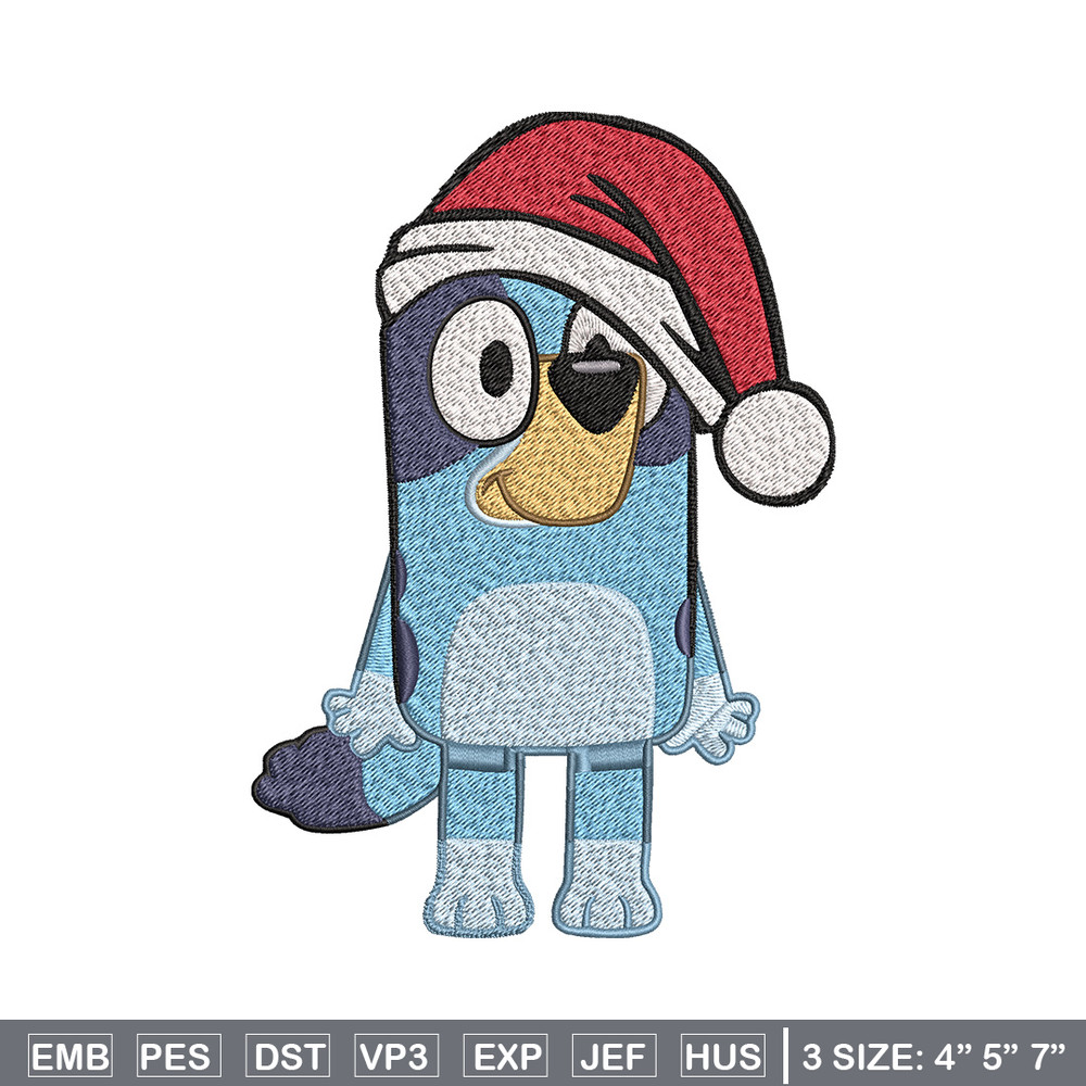 Bluey fun chrismas Embroidery Design, Bluey Embroidery, Embroidery File, Brand Embroidery, Logo shirt, Digital download.jpg