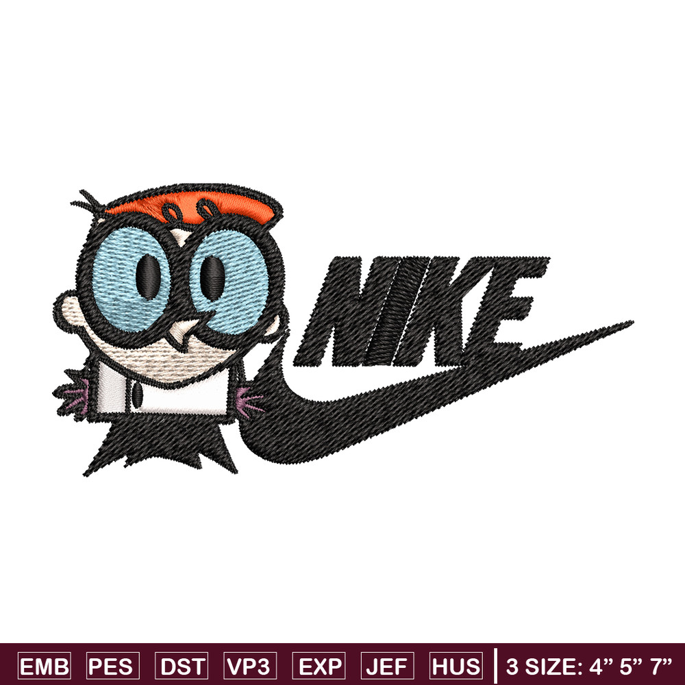 Dexter cartoon Nike Embroidery design, Dexter cartoon Embroidery, Nike design, Embroidery file, Instant download..jpg