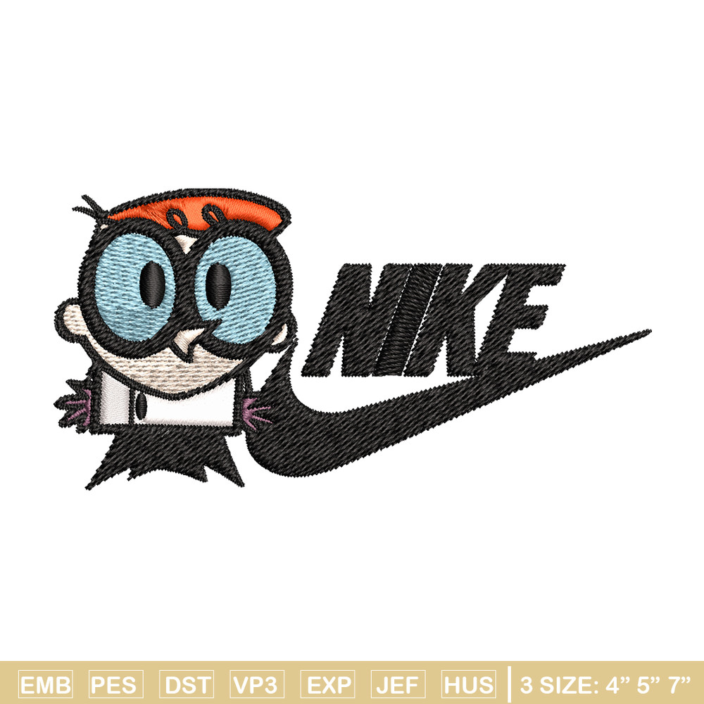 Dexter cartoon Nike Embroidery design, Dexter cartoon Embroidery, Nike design, Embroidery file, Instant download..jpg