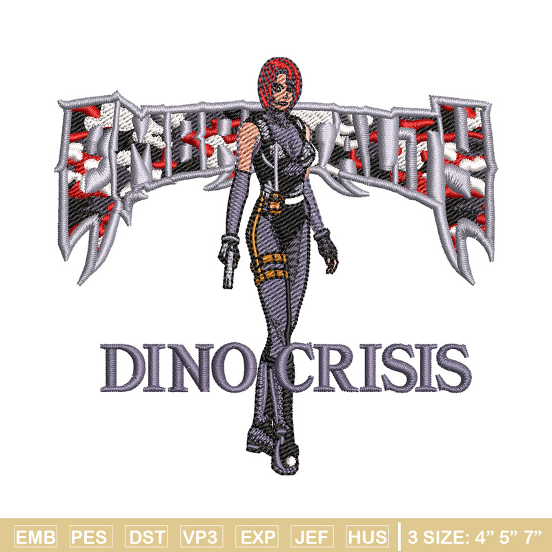 Dino Crisis embroidery design, Dino Crisis embroidery, logo design, embroidery file, logo shirt, Digital download..jpg