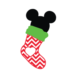 mickey heart stockings png, mickey, minnie, xmas stockings png, christmas png, merry christmas png, png file-1