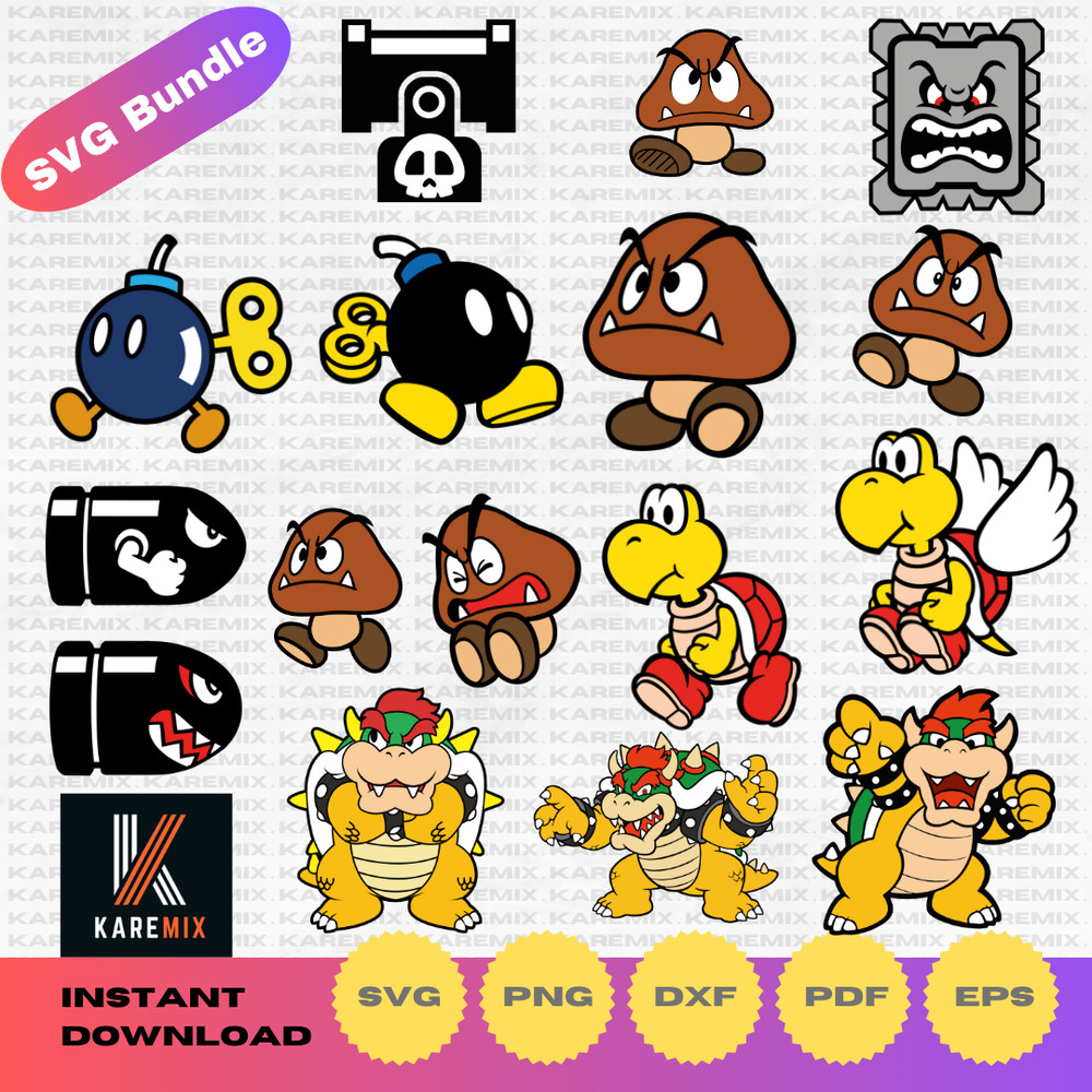Super-Mario- clipart-Mario-Bros-SVG-cutting- files-for-Cricut-Silhouette-PNG- DXF-PDF-instant- download (3).png