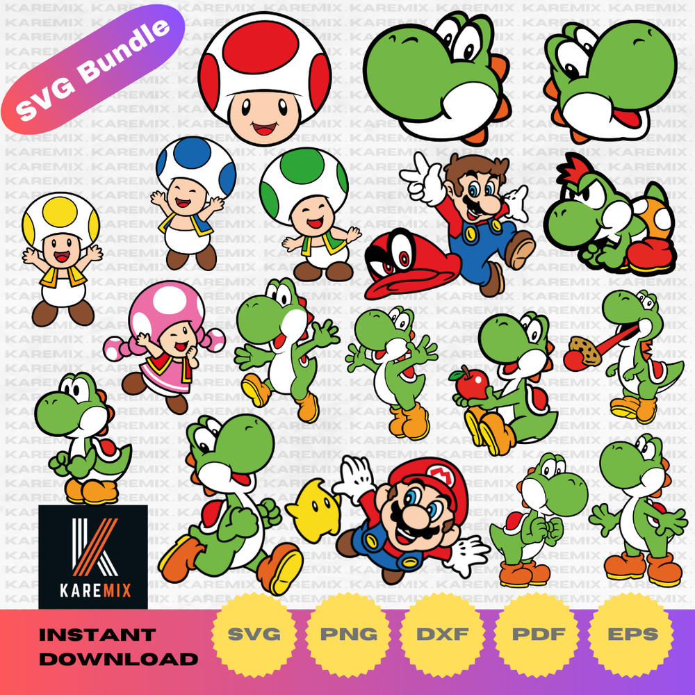 Super-Mario- clipart-Mario-Bros-SVG-cutting- files-for-Cricut-Silhouette-PNG- DXF-PDF-instant- download (4).png