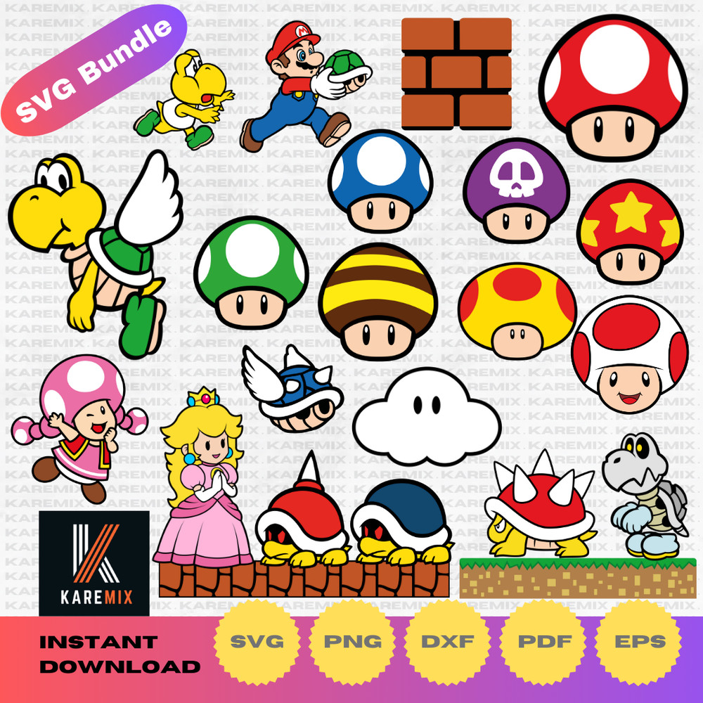 Super-Mario- clipart-Mario-Bros-SVG-cutting- files-for-Cricut-Silhouette-PNG- DXF-PDF-instant- download (6).png