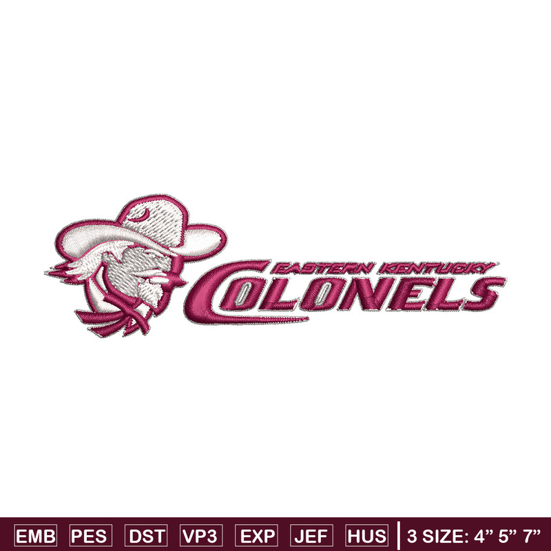 Eastern Kentucky Colonels embroidery design, Eastern Kentucky Colonels embroidery, Sport embroidery, NCAA embroidery..jpg