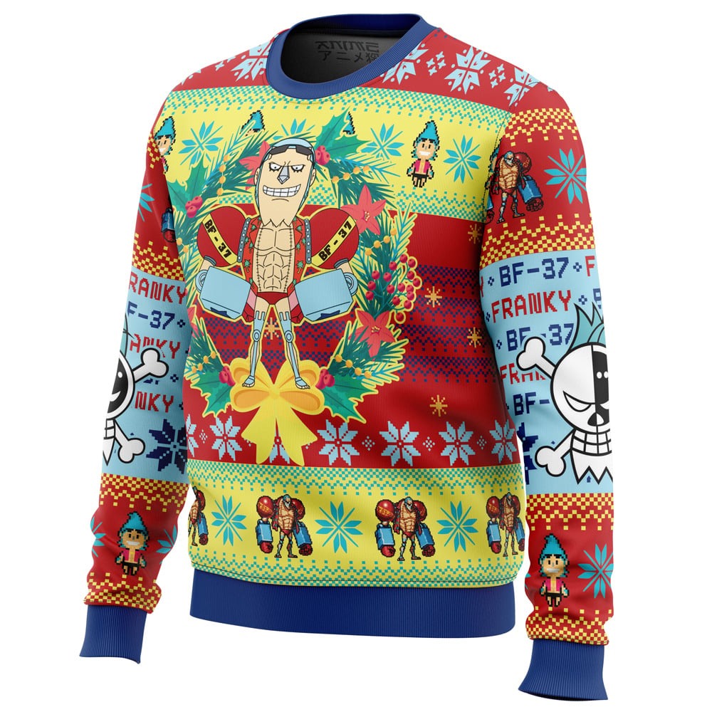 Christmas Franky One Piece All Over Print Hoodie 3D Zip Hoodie 3D Ugly Christmas Sweater 3D Fleece Hoodie