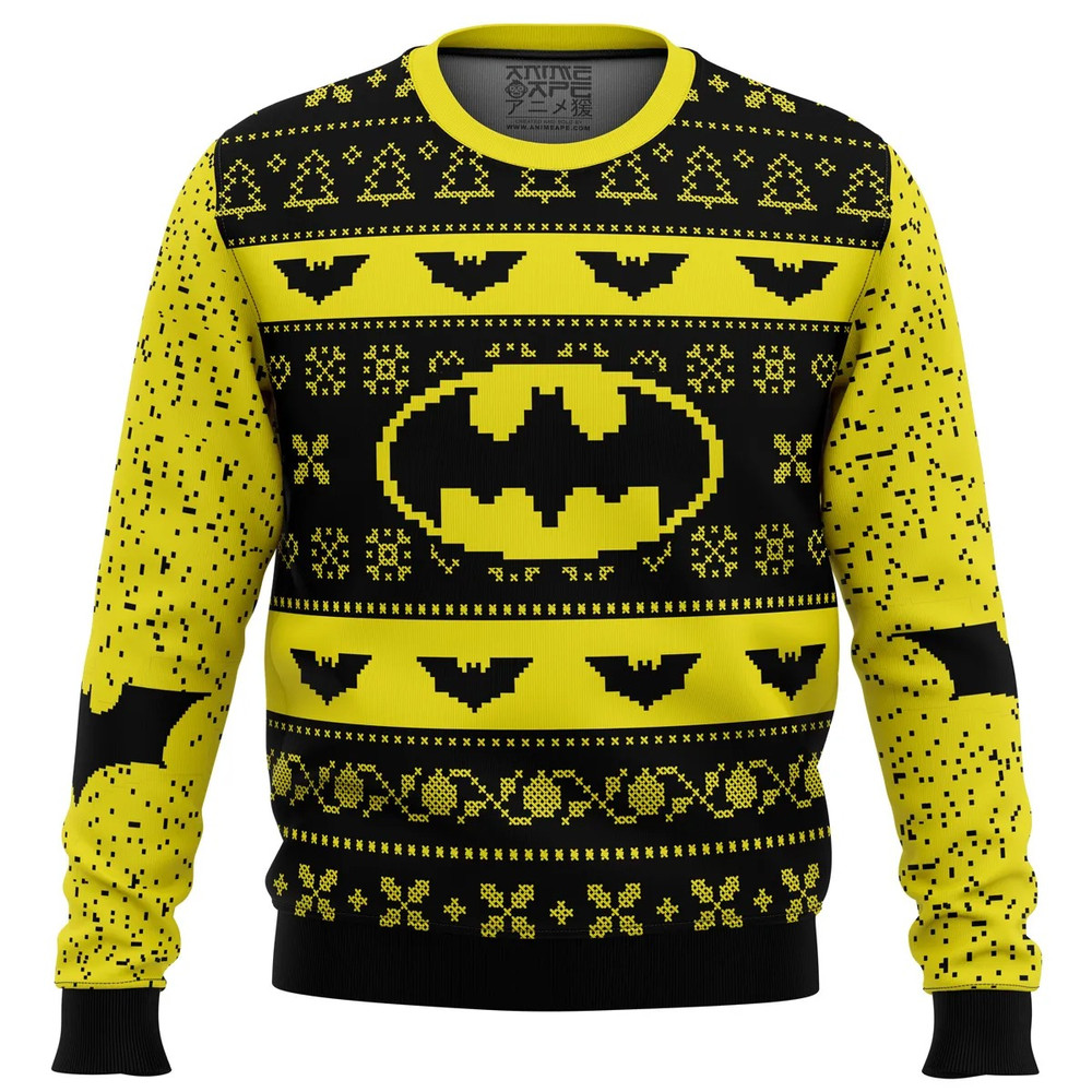 Batman All Over Print Hoodie 3D Zip Hoodie 3D Ugly Christmas Sweater 3D Fleece Hoodie