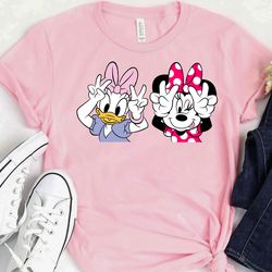 disney daisy duck and minnie mouse shirt, disney bestie shirt, mickey and friends, magic kingdom shirt,wdw disneyland fa
