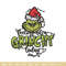 Feeling Extra Grinch Today Embroidery design, Grinch Christmas Embroidery, Grinch design, Logo shirt, Digital download..jpg