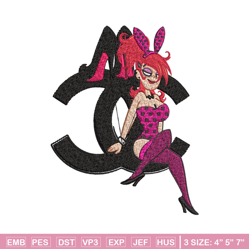 Bunny girl gucci Embroidery Design, Gucci Embroidery, Brand Embroidery, Embroidery File, Logo shirt, Digital download.jpg