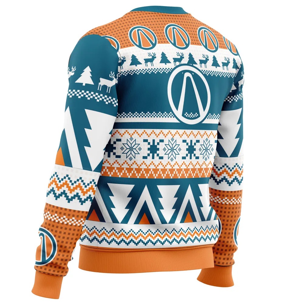 Maliwan Christmas Borderlands All Over Print Hoodie 3D Zip Hoodie 3D Ugly Christmas Sweater 3D Fleece Hoodie