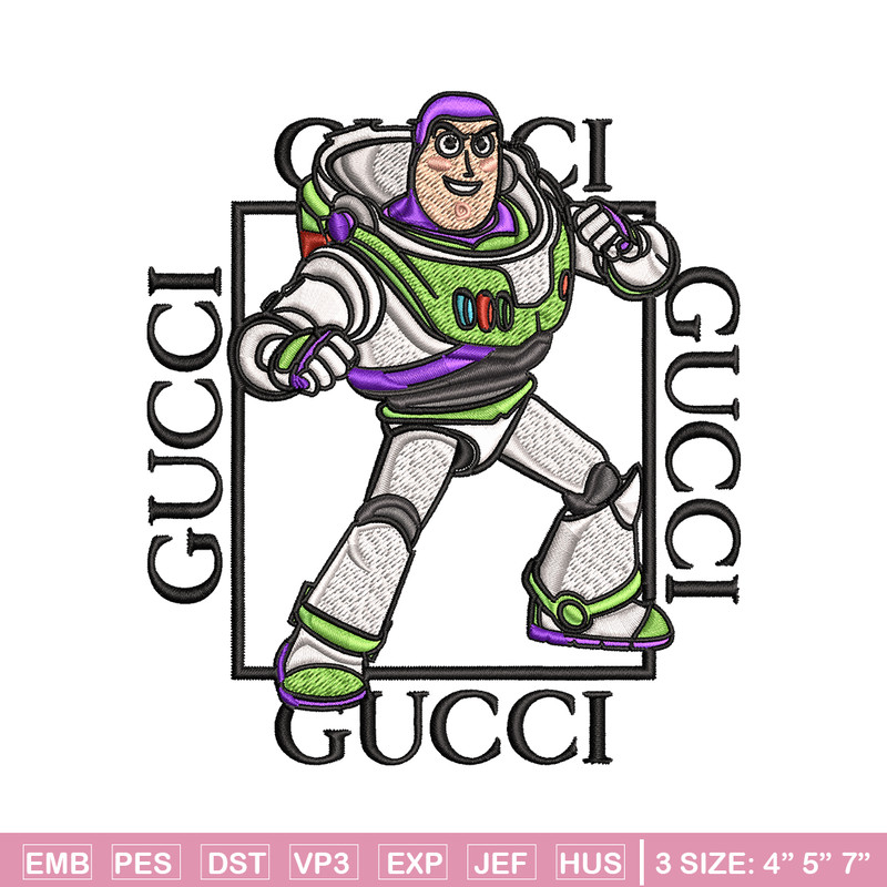 Buzz lightyear Gucci Embroidery design, Buzz lightyear Embroidery, cartoon design, Embroidery File, Digital download..jpg