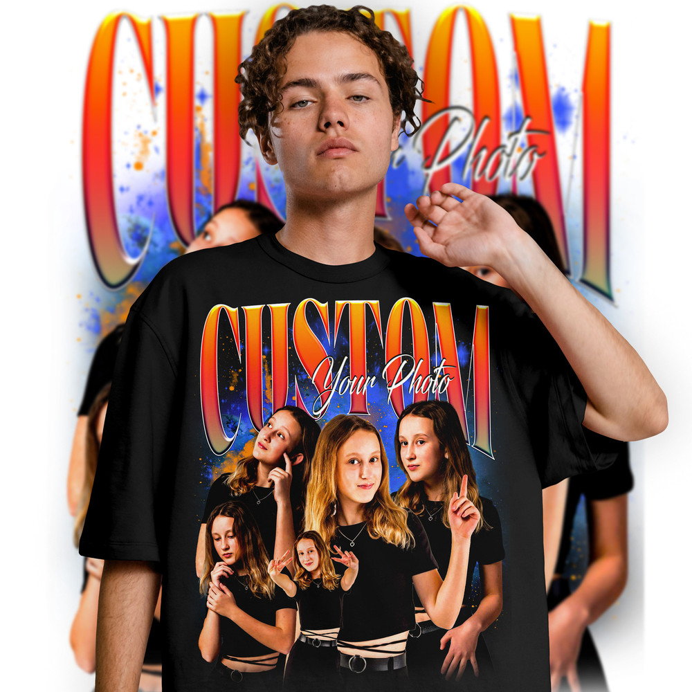 Custom Girlfriend photo shirt, Custom Bootleg Rap Tee, Custom photo rap shirt, Insert Your Design, Personalized, Customized Shirt - 2.jpg