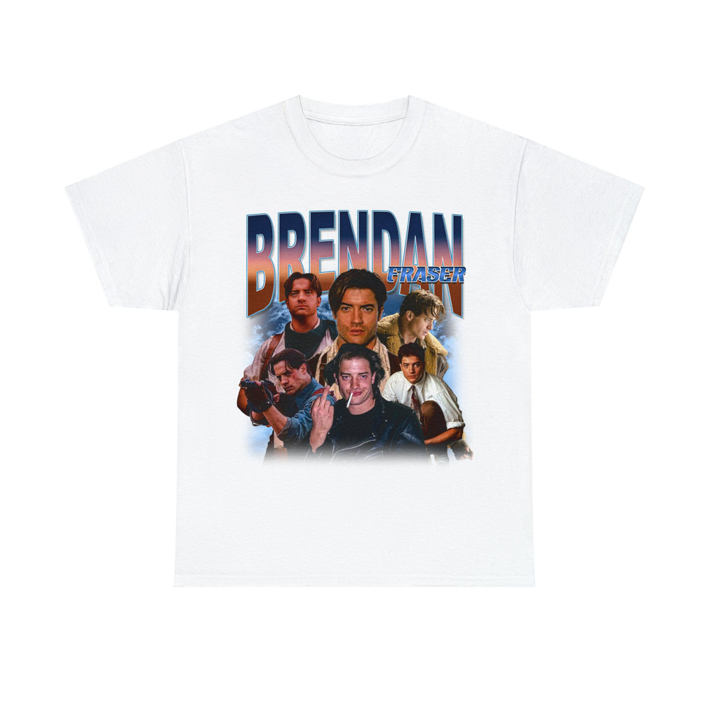 Limited BRENDAN FRASER Vintage T-Shirt, Brendan Fraser Graphic T-shirt, Retro 90's Brendan Fraser Fan Homage T-shirt, Gift For Women and Men - 8.jpg