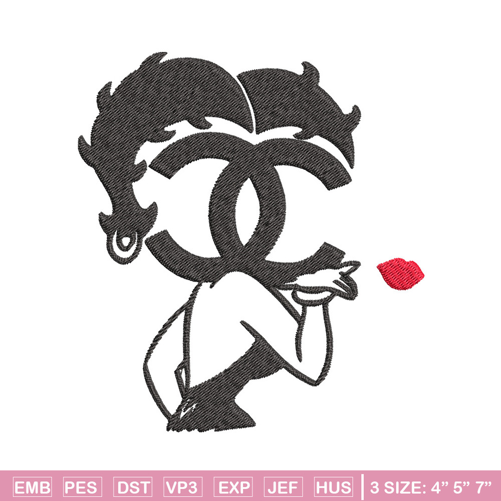 Cartoon girl gucci Embroidery Design, Gucci Embroidery, Brand Embroidery, Embroidery File, Logo shirt, Digital download.jpg