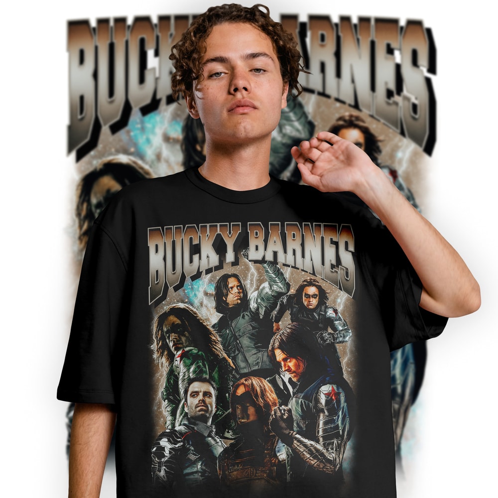 Limited BUCKY BARNES Vintage T-Shirt, Graphic Unisex T-shirt, Retro 90's Sebastian Stan Fans Homage T-shirt, Gift For Women and Men - 2.jpg