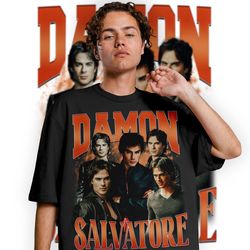 limited damon salvatore vintage png, graphic unisex png, retro 90s damon salvatore fans homage png, gift for women and m