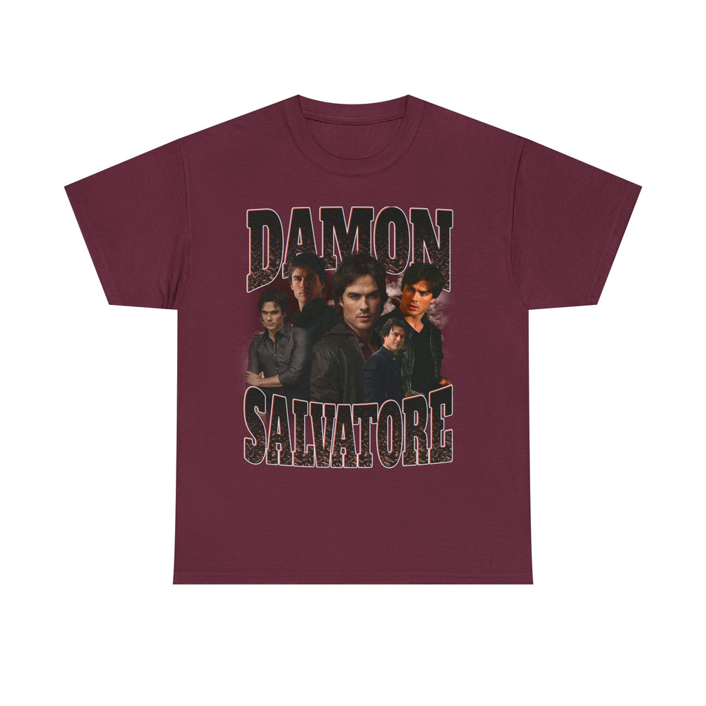 Limited Damon Salvatore Vintage T-Shirt, Graphic Unisex T-shirt, Retro 90's Fans Homage T-shirt, Gift For Women and Men - 5.jpg
