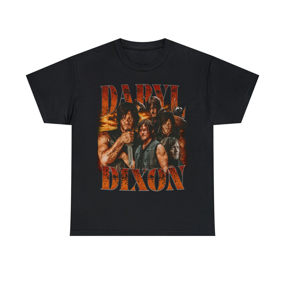 Limited Daryl Dixon Vintage T-Shirt, Graphic Unisex T-shirt, Retro 90's Fans Homage T-shirt, Gift For Women and Men - 3.jpg