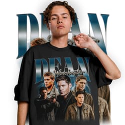 limited dean winchester vintage png, graphic unisex png, retro 90s dean winchester fans homage png, gift for women and m
